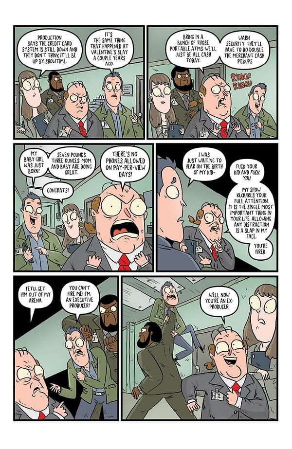 Interior preview page from Wrestle Heist #4