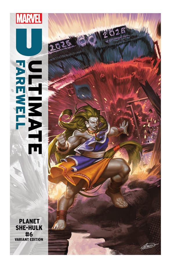 Cover image for PLANET SHE-HULK #6 MATEUS MANHANINI ULTIMATE FAREWELL VARIANT