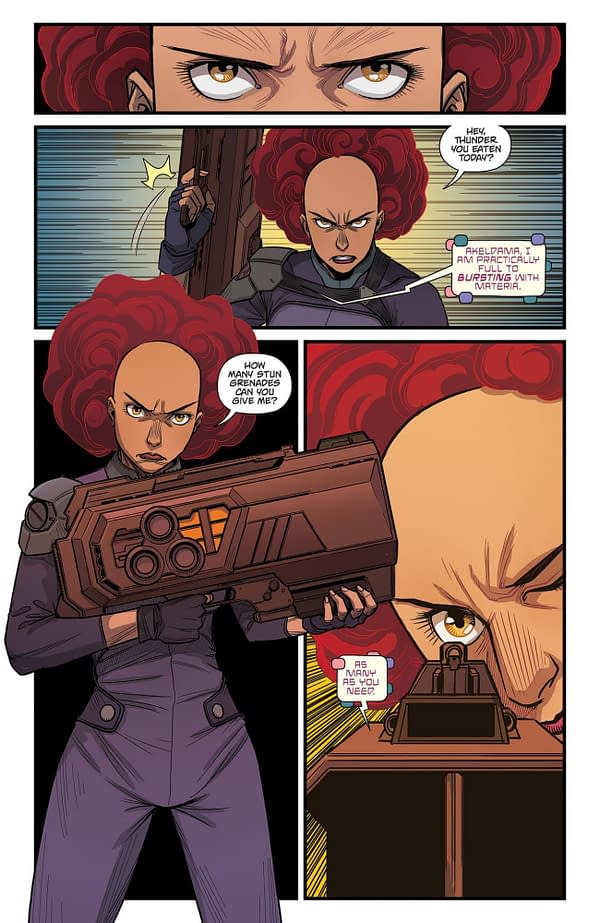Interior preview page from Blood & Thunder #12