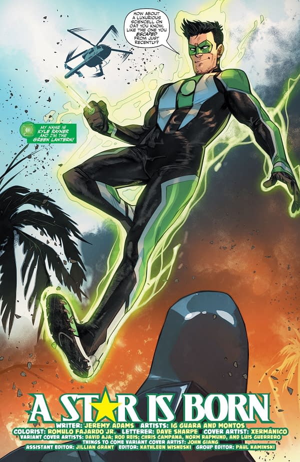 Interior preview page from Green Lantern #34