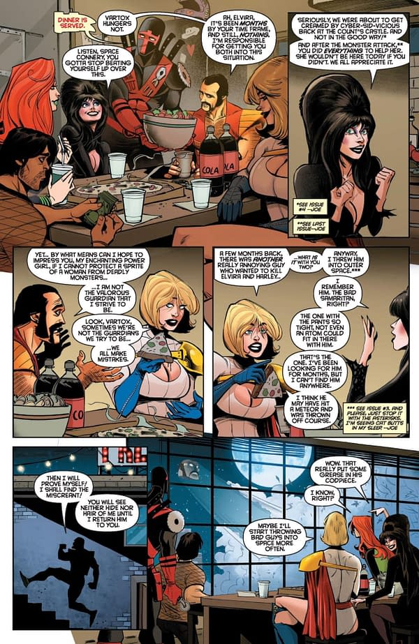 Interior preview page from Harley Quinn x Elvira #6