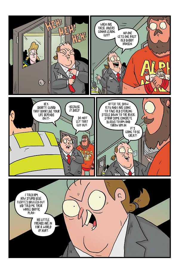 Interior preview page from Wrestle Heist #5