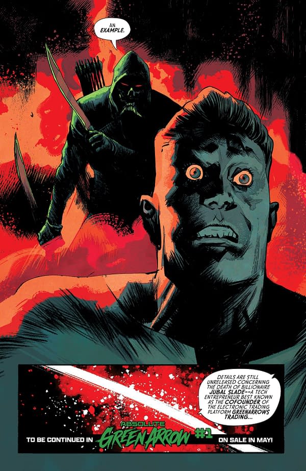 Interior preview page from Absolute Green Arrow #1