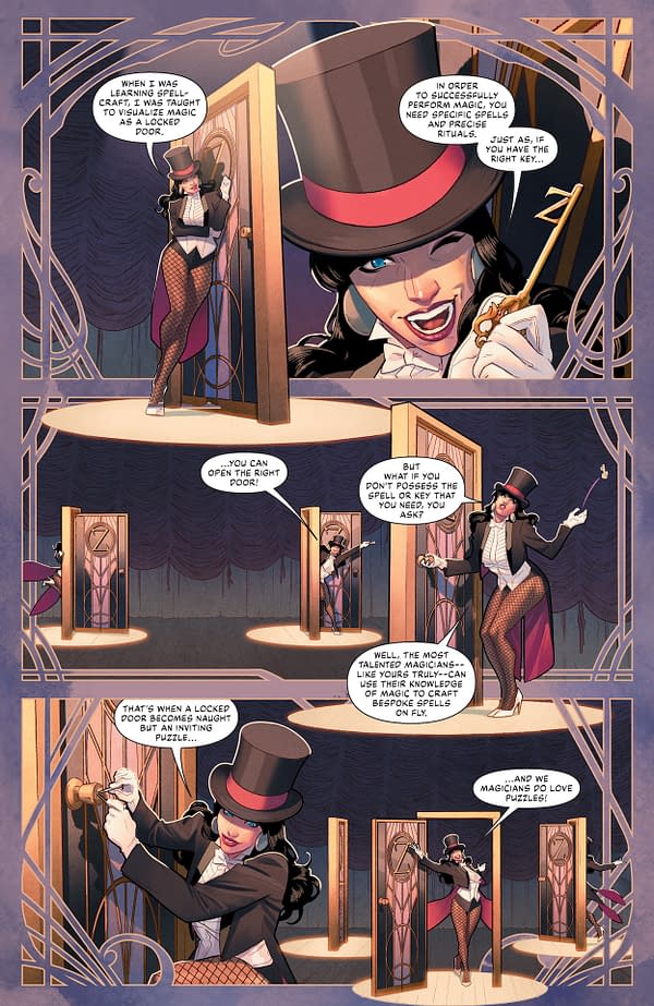 Interior preview page from Zatanna #2