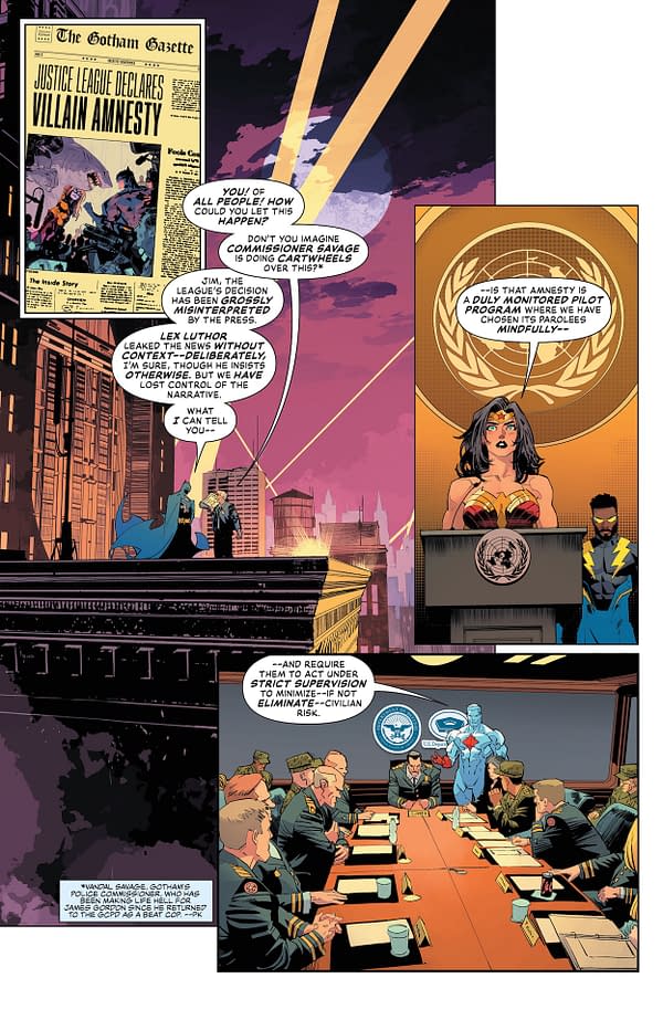 Interior preview page from Justice League Unlimited #19