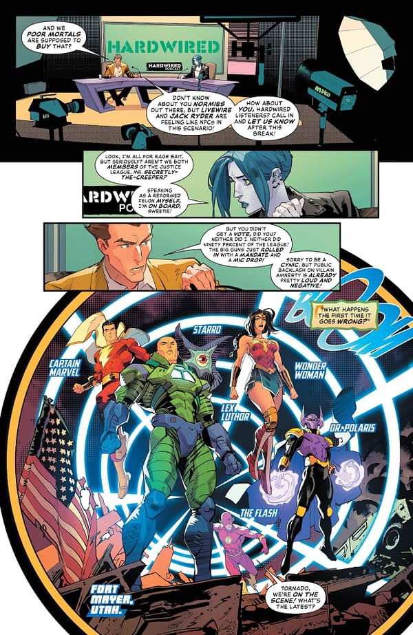 Interior preview page from Justice League Unlimited #19
