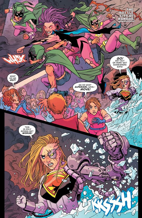 Interior preview page from Supergirl #13