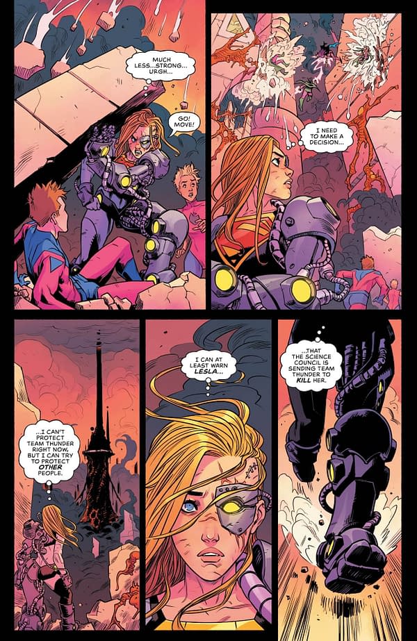 Interior preview page from Supergirl #13