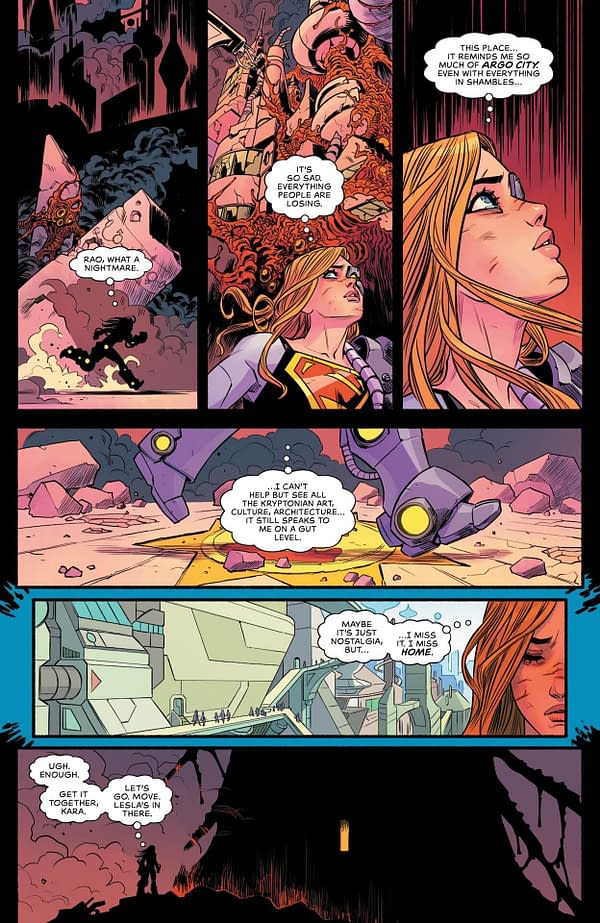 Interior preview page from Supergirl #13