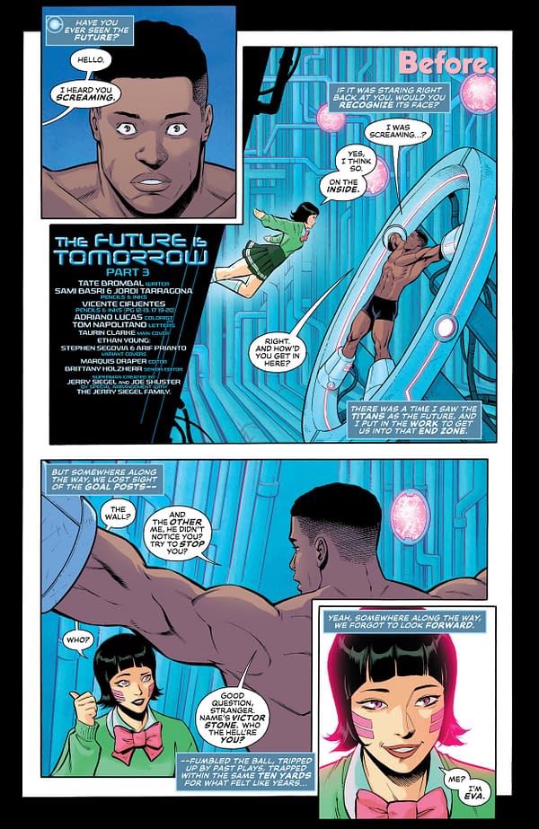 Interior preview page from New Titans #35