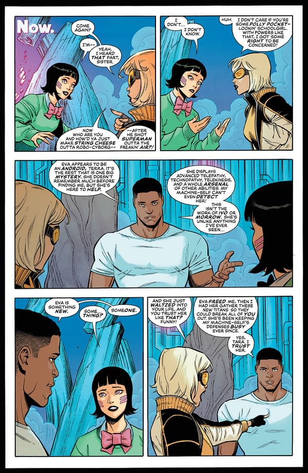 Interior preview page from New Titans #35