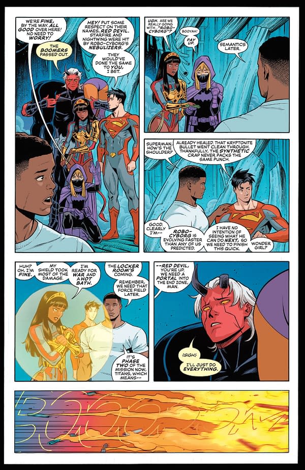 Interior preview page from New Titans #35