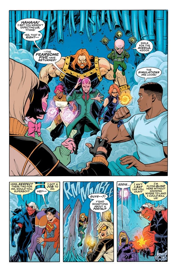 Interior preview page from New Titans #35