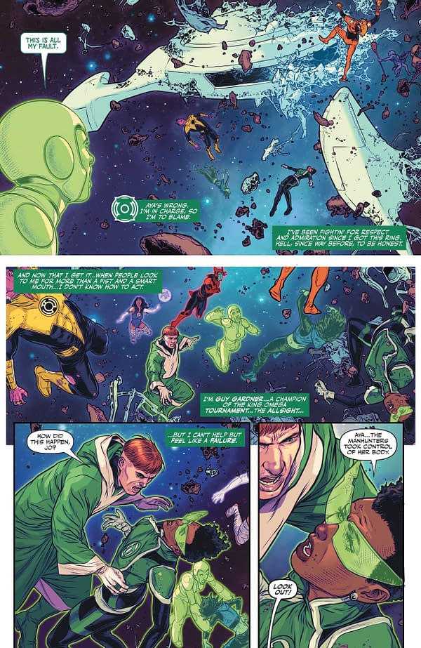 Interior preview page from Green Lantern Corps #16