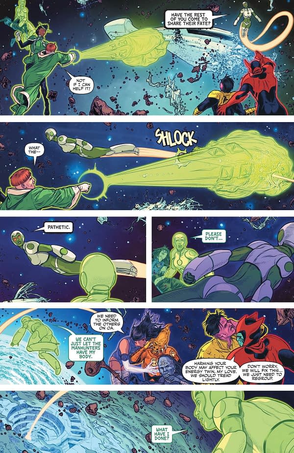 Interior preview page from Green Lantern Corps #16