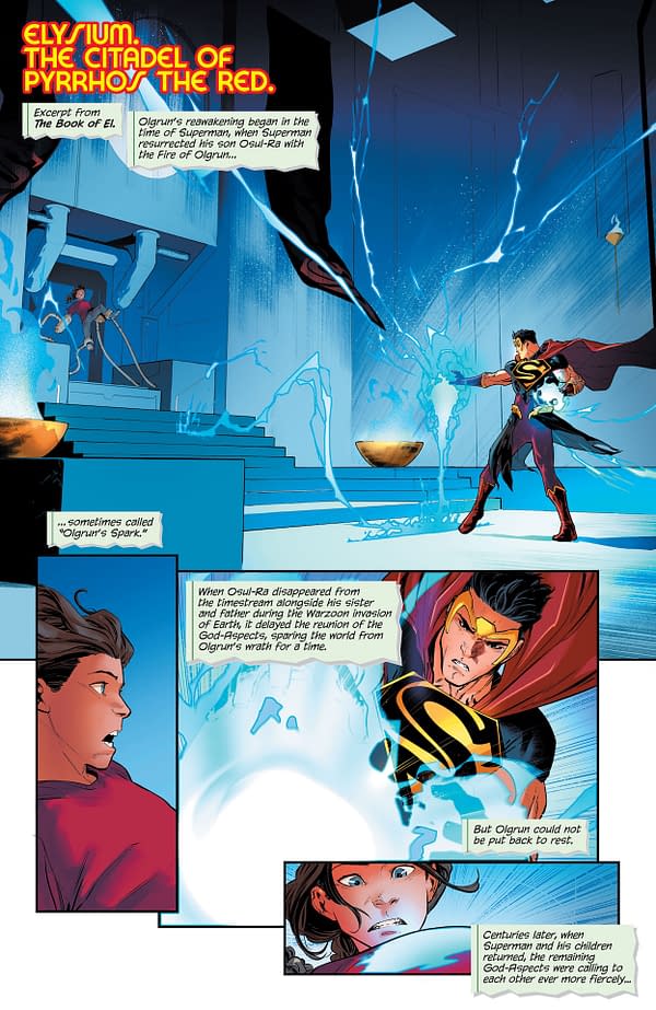 Interior preview page from Adventures of Superman: Book of El #9