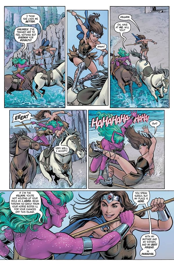 Interior preview page from Justice League: Dream Girls – A DC Pride Event #1