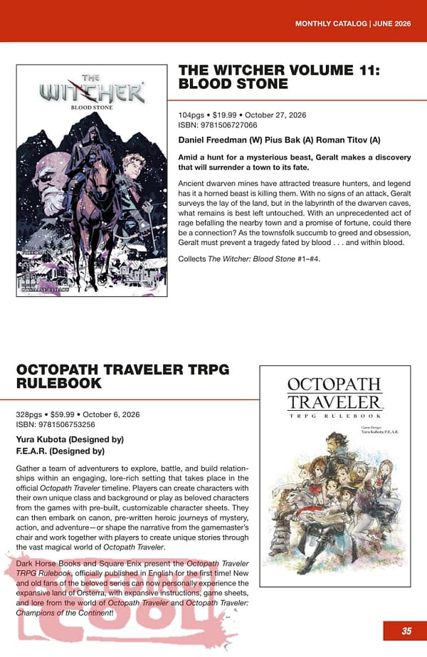 Dark Horse Comics September 2026 Full Solicits