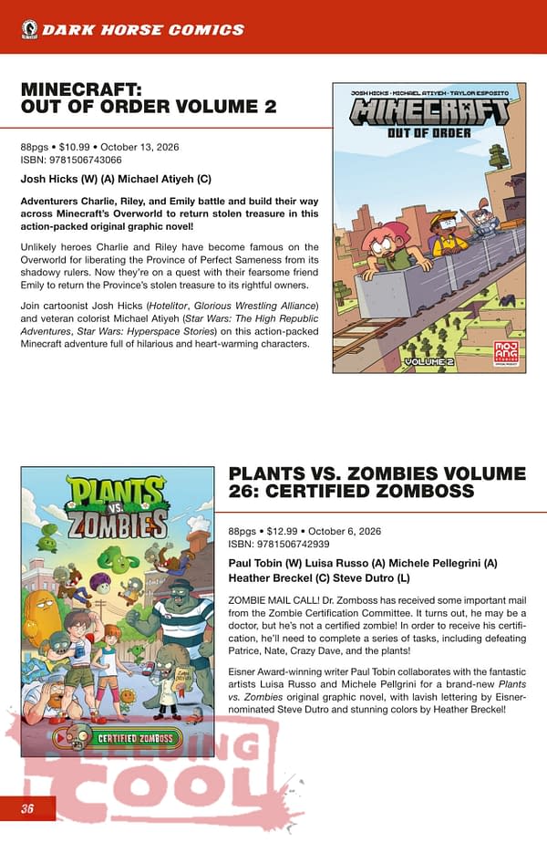 Dark Horse Comics September 2026 Full Solicits