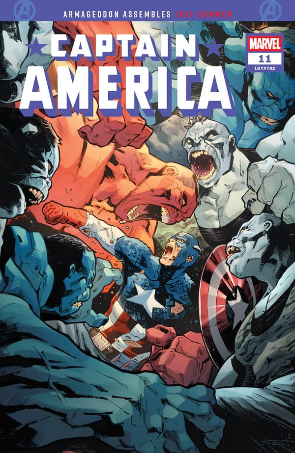 Cover image for CAPTAIN AMERICA #11 VALERIO SCHITI COVER