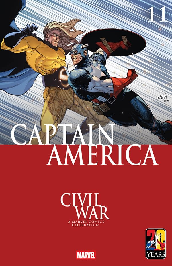 Cover image for CAPTAIN AMERICA #11 LEINIL YU CIVIL WAR CELEBRATION VARIANT