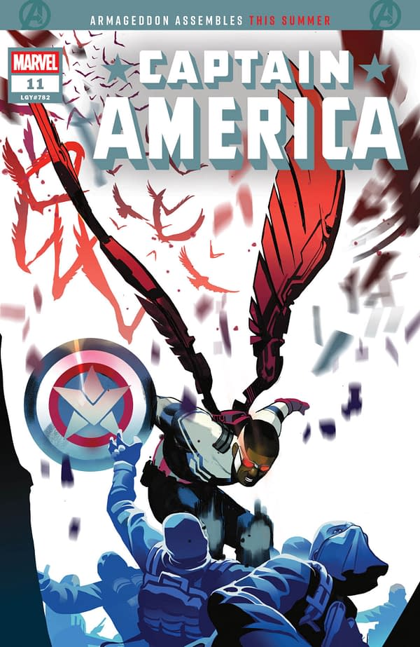 Cover image for CAPTAIN AMERICA #11 BALDEMAR RIVAS VARIANT