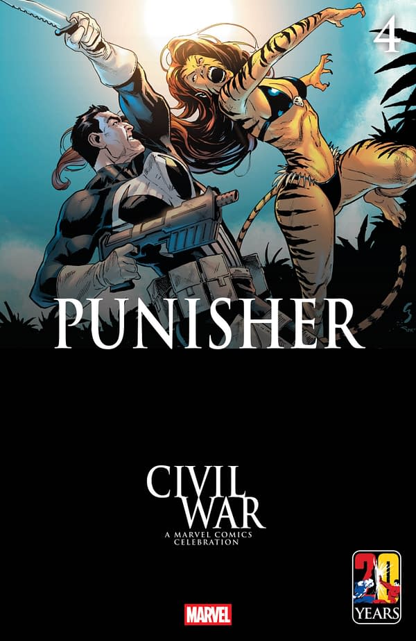 Cover image for PUNISHER #4 GEOFF SHAW CIVIL WAR CELEBRATION VARIANT