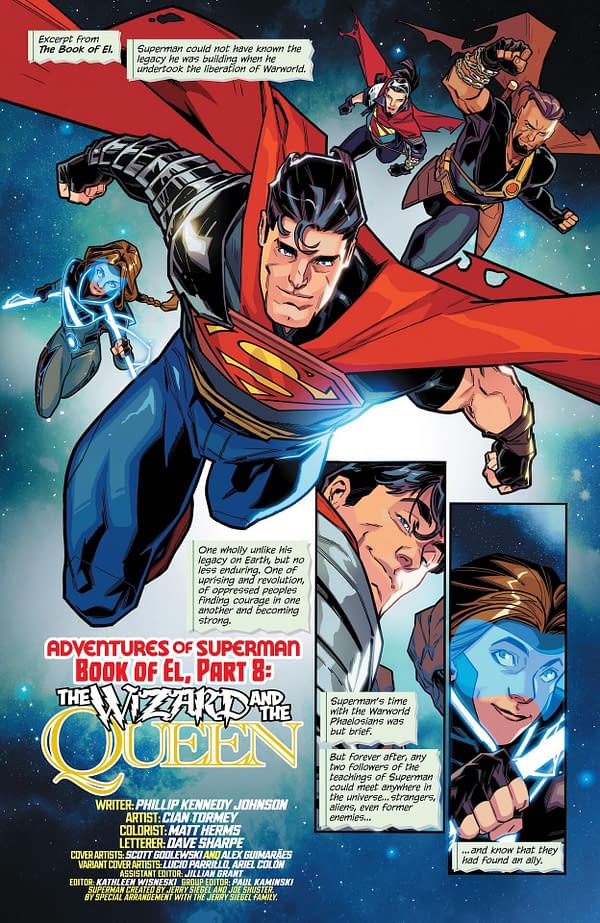 Interior preview page from Adventures of Superman: Book of El #8