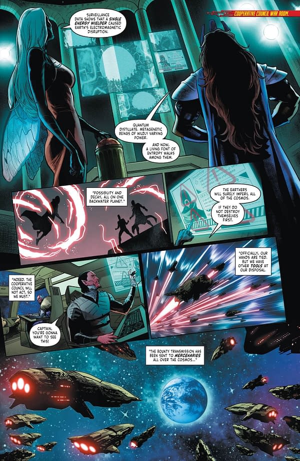 Interior preview page from Batman/Static: Beyond #6