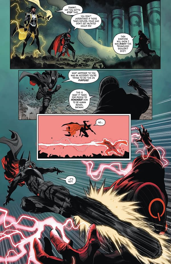 Interior preview page from Batman/Static: Beyond #6