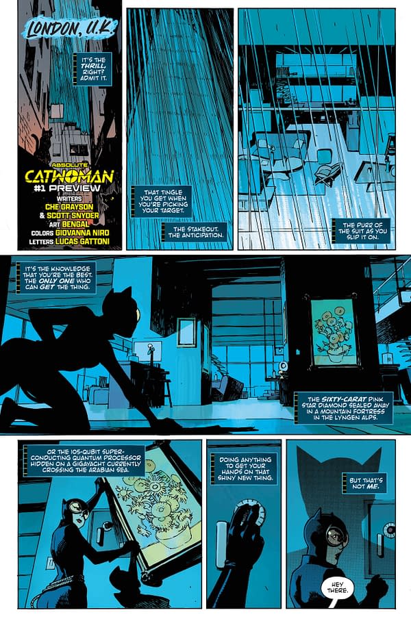 Interior preview page from Absolute Catwoman #1