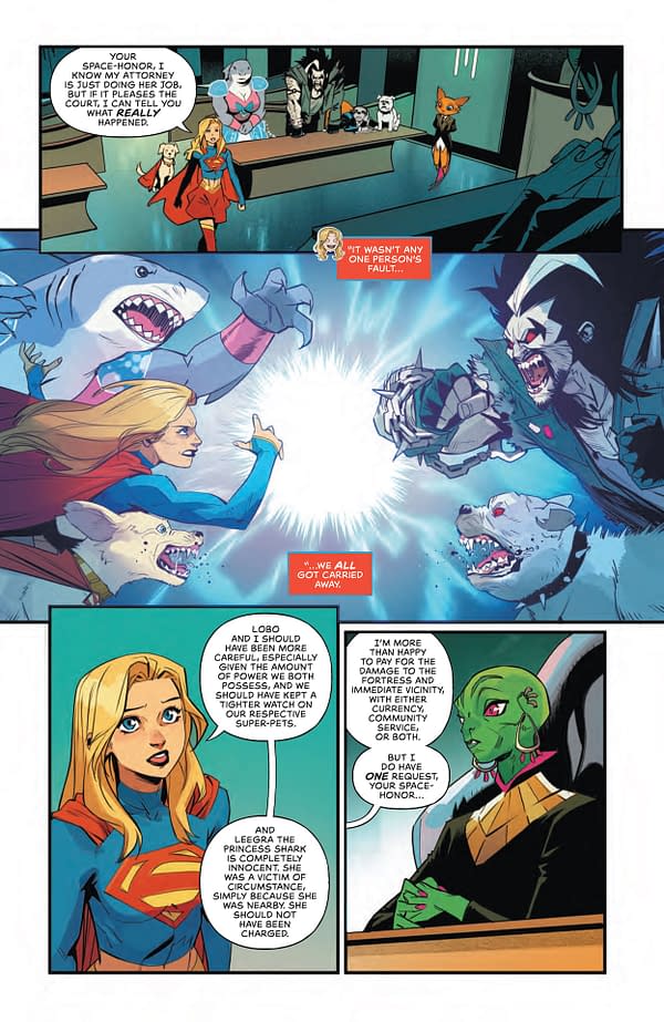 Interior preview page from Summer of Supergirl Special #1