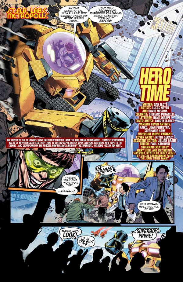 Interior preview page from Superman Unlimited #14