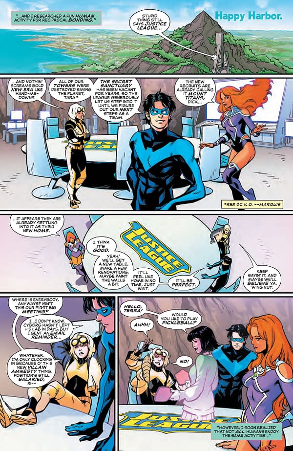 Interior preview page from New Titans #36