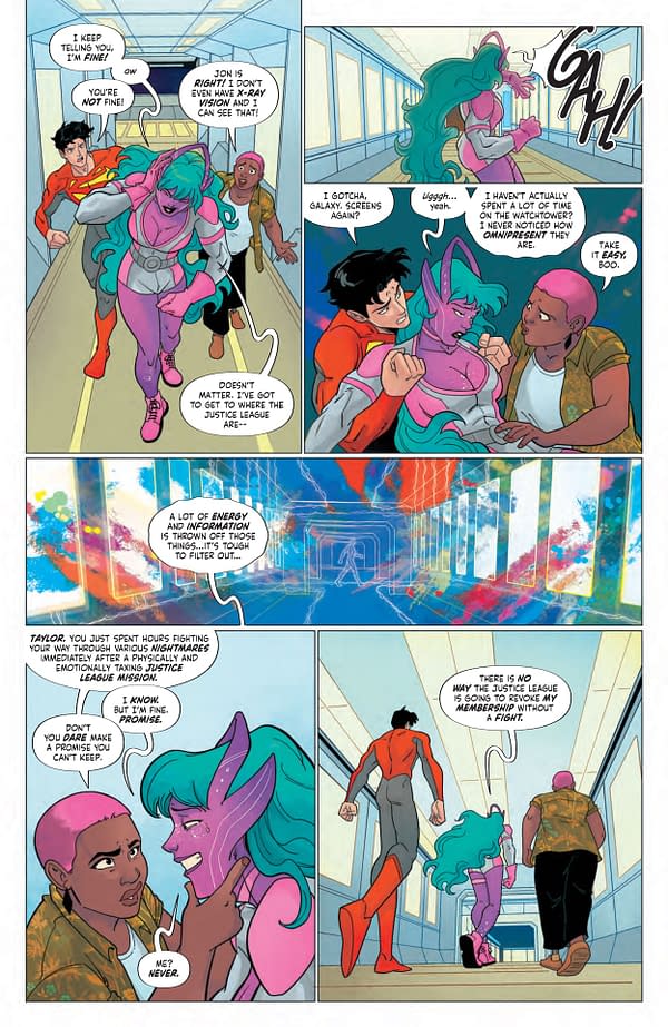Interior preview page from Justice League: Dream Girls – A DC Pride Event #3