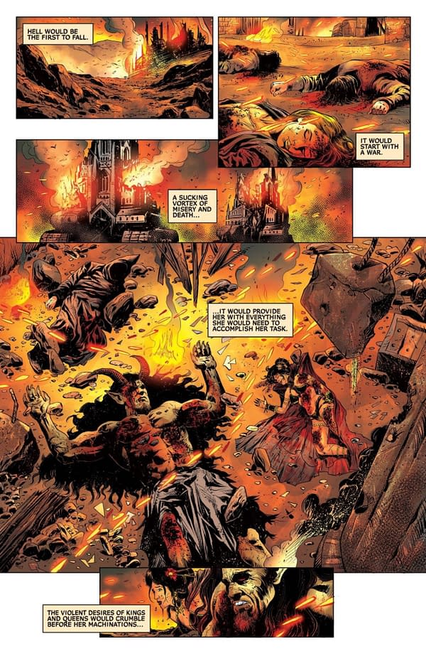 Interior preview page from Vampirella: Armageddon #12