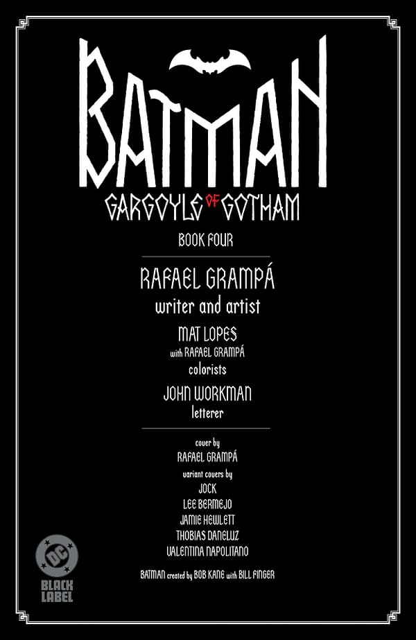 Interior preview page from Batman: Gargoyle of Gotham #4