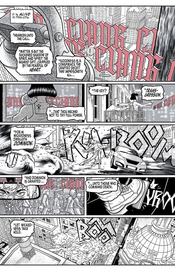Interior preview page from Batman: Gargoyle of Gotham #4 Noir Edition