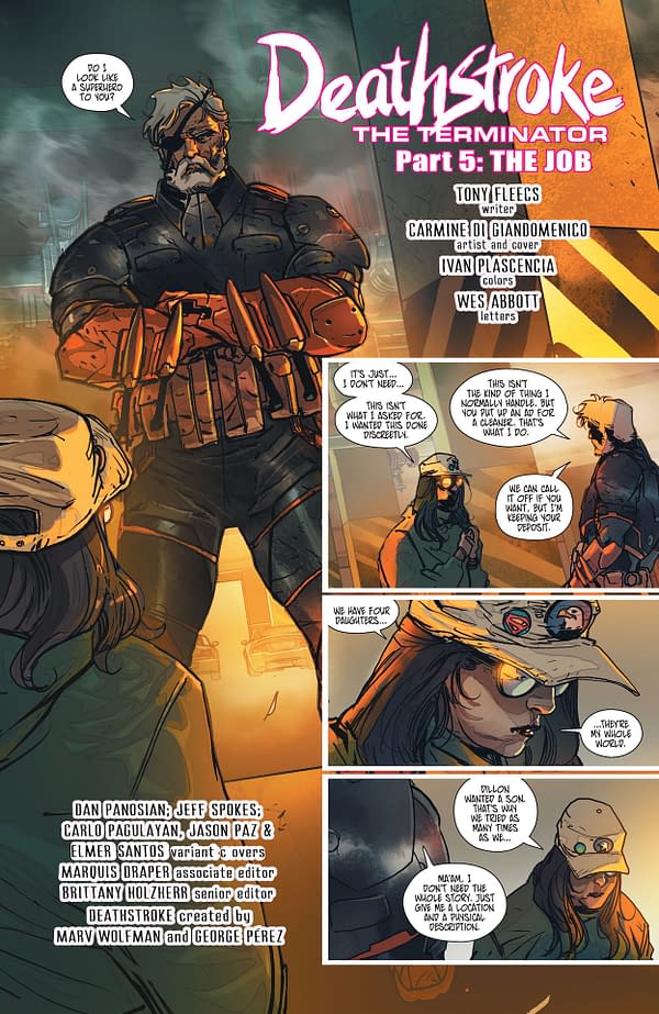 Deathstroke: The Terminator #5 Preview: Double Trouble