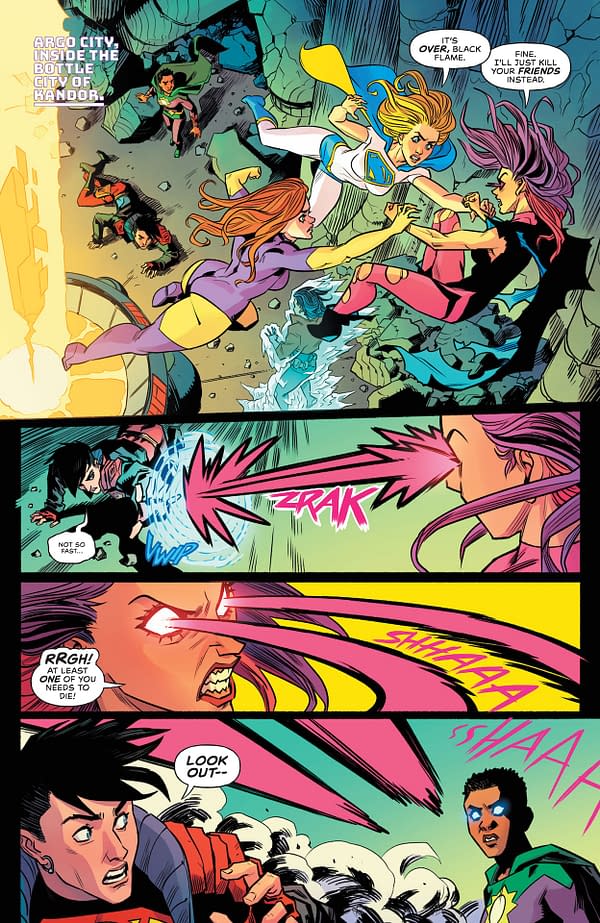 Interior preview page from Supergirl #15