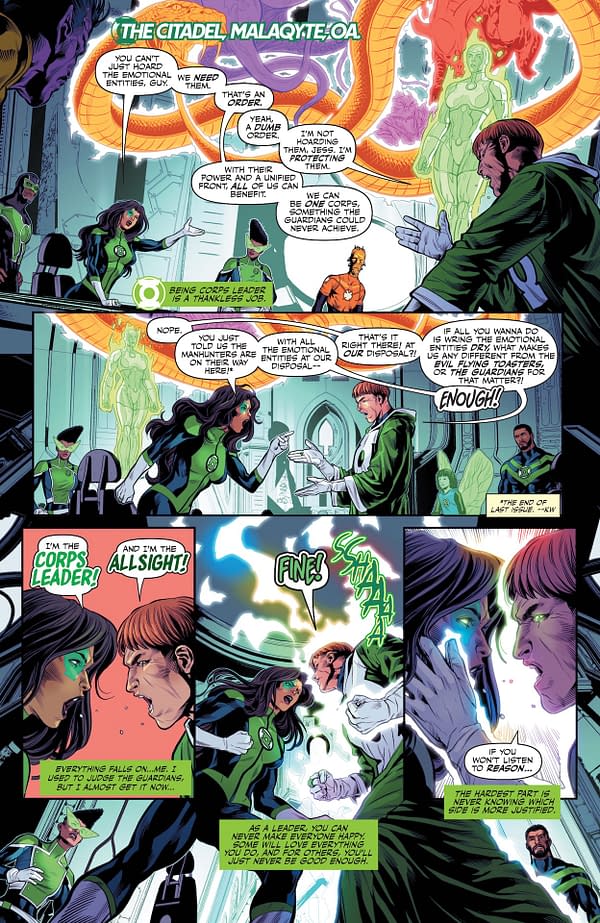 Interior preview page from Green Lantern Corps #18