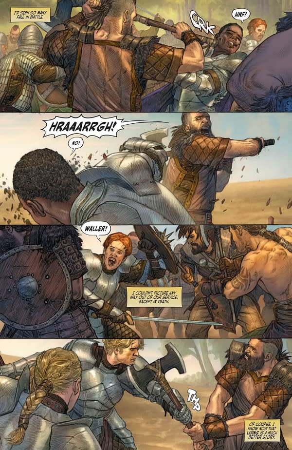 Interior preview page from Dark Knights of Steel: Heir to the Sea #1