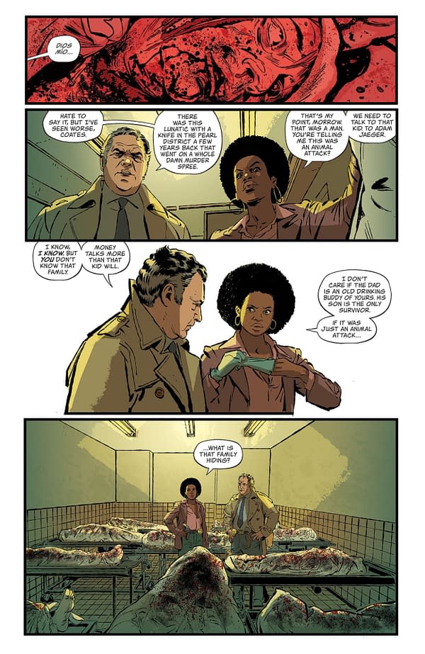 Interior preview page from Universal Monsters: Blood of the Wolf Man #2