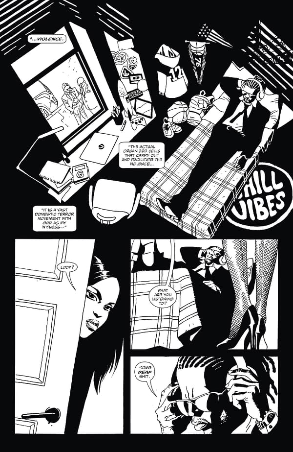 Interior preview page from 100 Bullets: The US of Anger #2