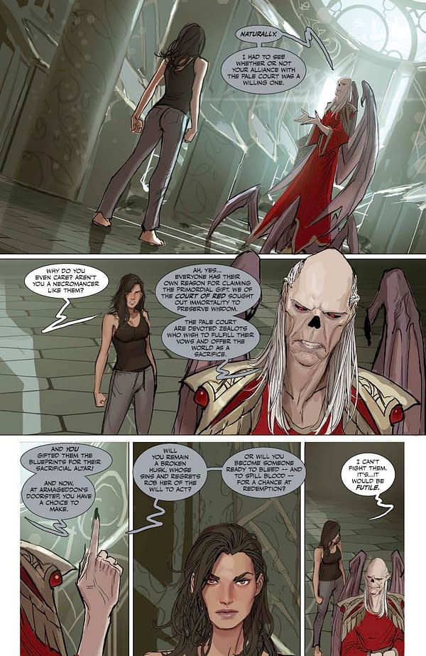 Interior preview page from Death Vigil #1