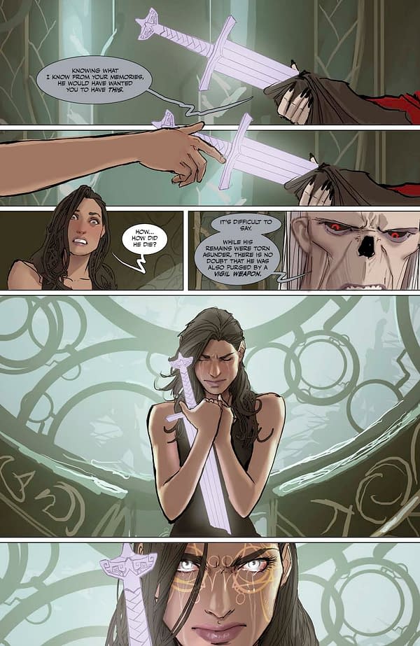 Interior preview page from Death Vigil #1