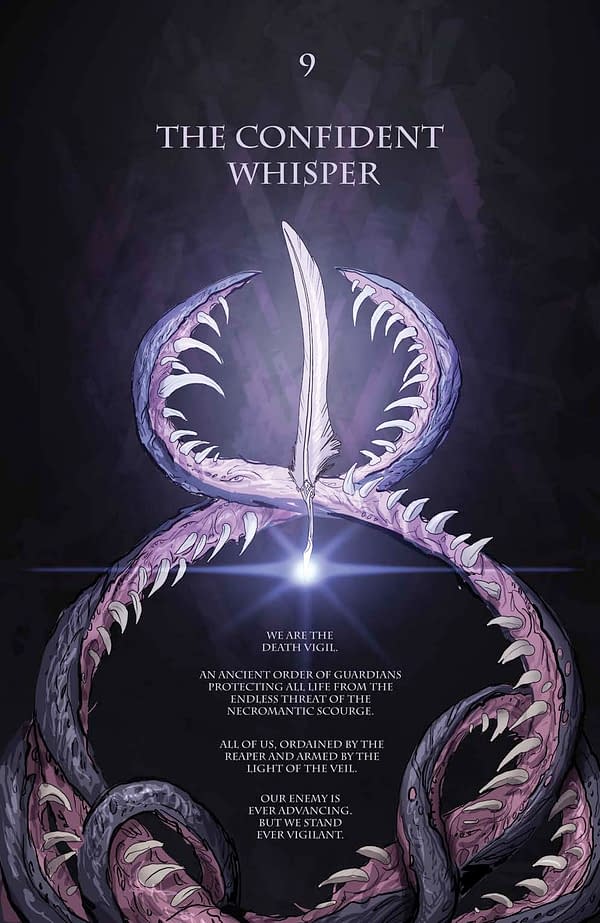 Interior preview page from Death Vigil #1
