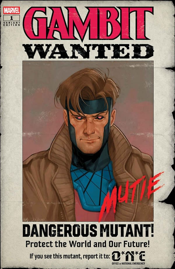Cover image for GAMBIT: WANTED #1 PHIL NOTO WANTED VARIANT B