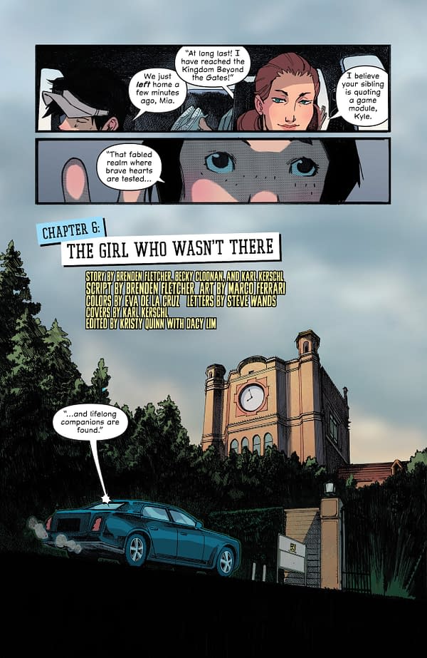 Interior preview page from Gotham Academy: First Year #6