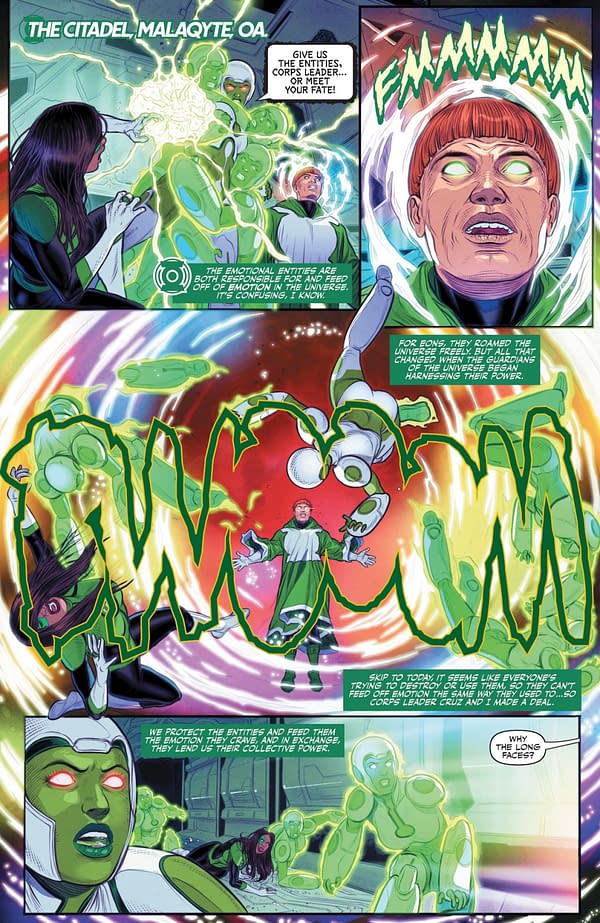 Interior preview page from Green Lantern Corps #19